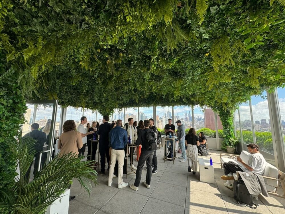 New York Company Event - Gathering on a rooftop